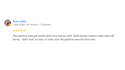 An image of a 5 star Google review
