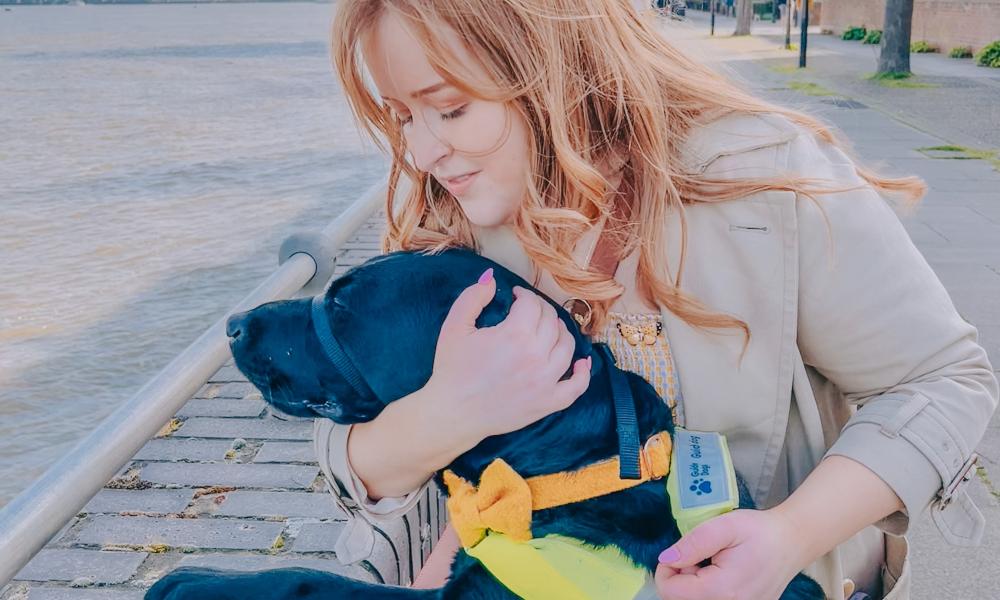 Emily davidson with her guide dog